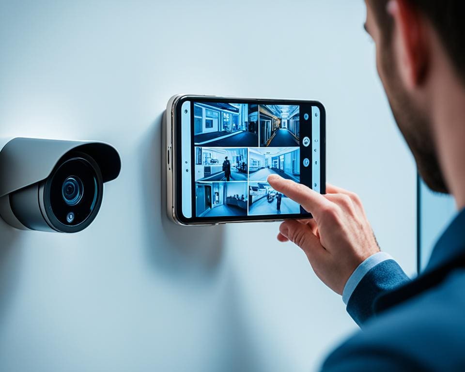 bewakingscamera op afstand bedienen met smartphone